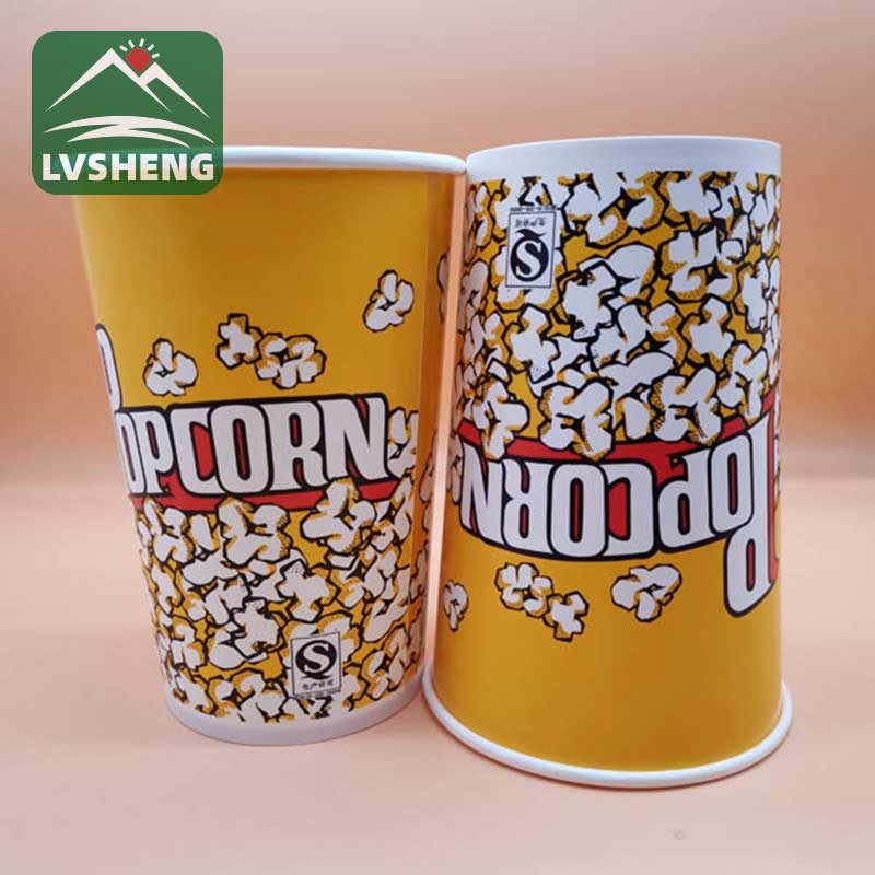 Bucket ya karatasi ya popcorn ya biodegradable